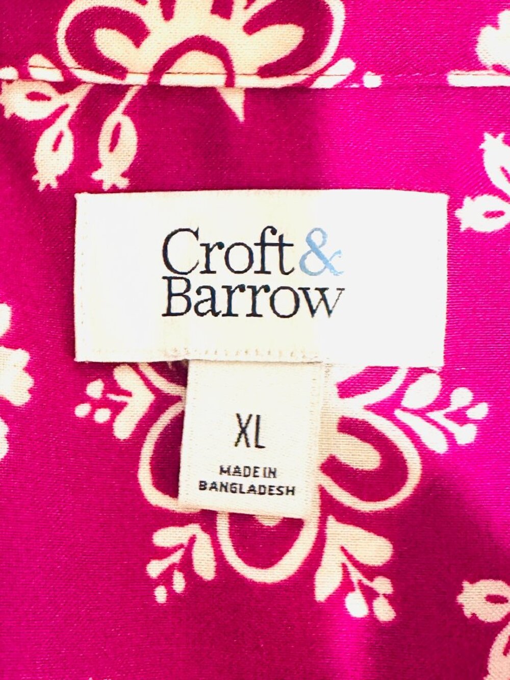 NWT CROFT&BARROW Women Short Sleeve Button Down Collared Floral Shirt Size XXL - Picture 10 of 12